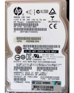 HPE 900GB SFF SAS 10K 6Gb/s HDD 652566-004