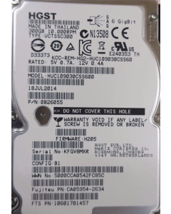 HGST 300GB SFF SAS 10K 6Gb/s HDD HUC109030CSS600