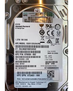 HPE 1.2TB SFF SAS 10K 12Gb/s HDD 872483-006