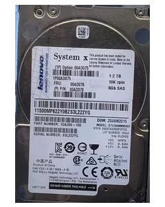 Lenovo 1.2TB SFF SAS 10K 6Gb/s HDD 00AD076