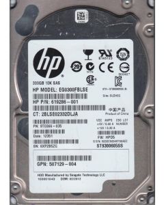 HPE 300GB SFF SAS 10K 6Gb/s HDD 507129-004