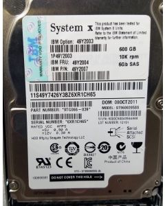 IBM 600GB SFF SAS 10K 6Gb/s HDD 49Y2004