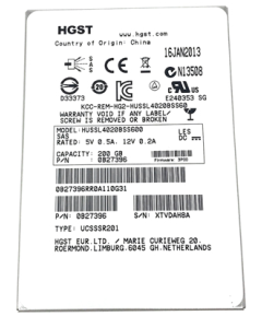 HGST UltraStar SSD400S.B 200GB SAS 6Gb Enterprise SSD