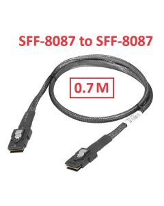 Generic SAS SFF-8087 to SFF-8087 Backplane Cable 0.7m